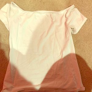 Off the shoulder crop top